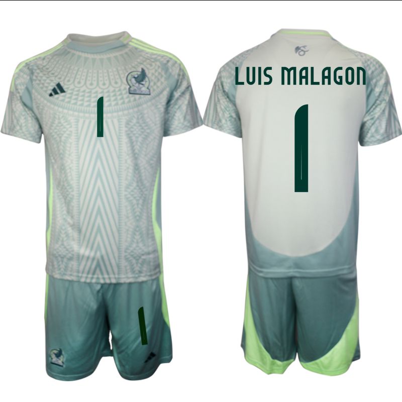 Men 2024-2025 Season Mexico away green #1 Soccer Jersey